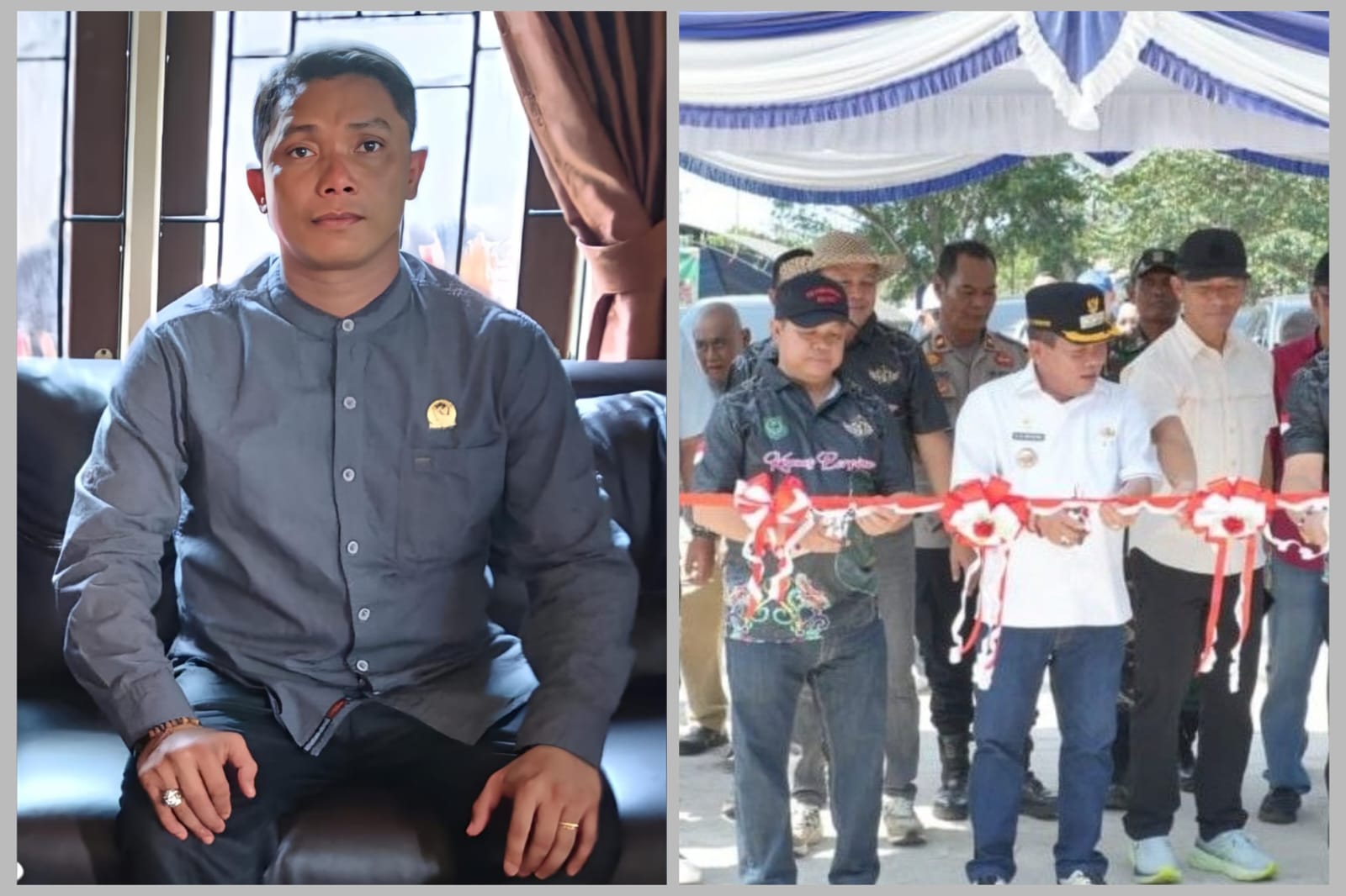 Anggota DPRD Kabupaten Kapuas, Sohartono. Foto dok. Bupati Kapuas saat meresmikan Gantangan Kapuas Bersinar.