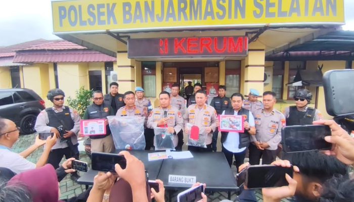 Polresta Banjarmasin Ungkap Kasus Pembunuhan ABK di Jalan Rajawali
