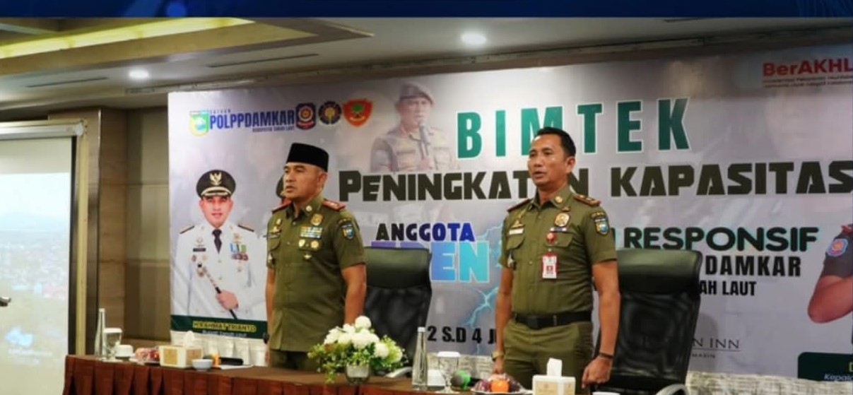 Bupati Tanah Laut Rahmat Trianto buka bimtek Satpol PP dan Damkar di Banjarmasin