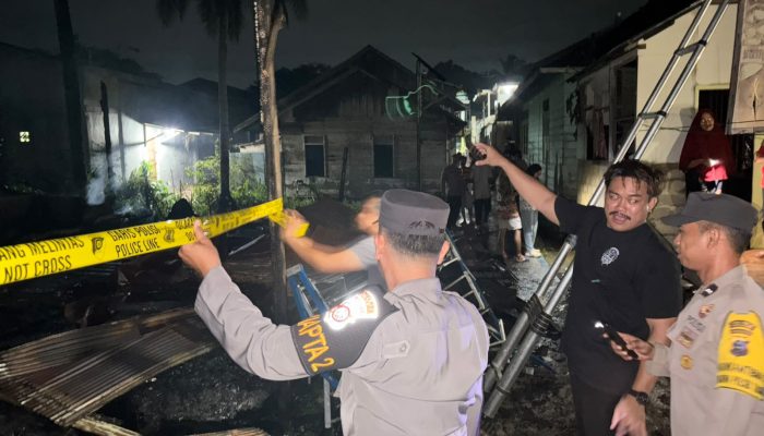 Dua Rumah Lansia di Tanjung Terbakar Habis, Dugaan Korsleting Listrik