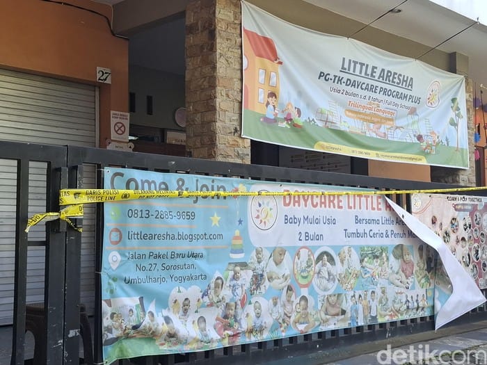 Gedung Daycare Little Aresha di Yogyakarta tempat kasus kekerasan anak