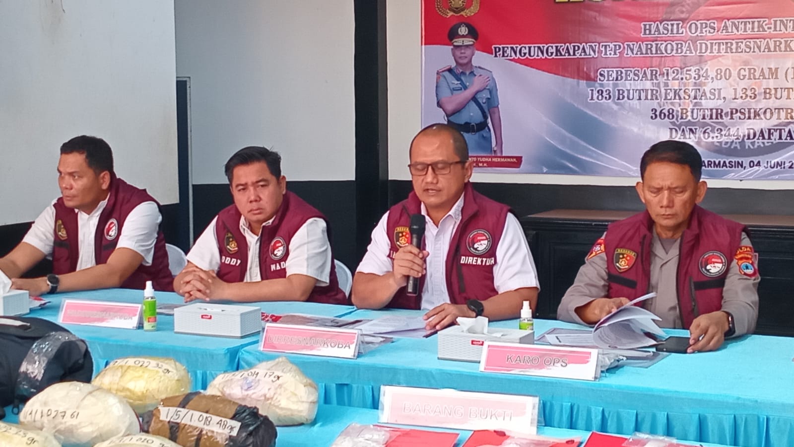 Dirresnarkoba Polda Kalsel paparkan hasil Operasi Antik Intan 2026