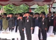 Suasana upacara Hari Lahir Pancasila di Kapuas.