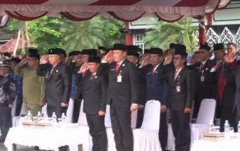 Suasana upacara Hari Lahir Pancasila di Kapuas.