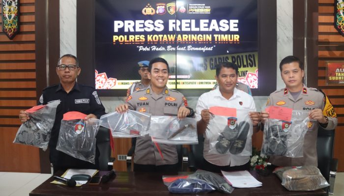 Polres Kotim Ungkap Pembunuhan di Mentaya Hulu, Pakai Badik di Bawah Pengaruh Miras
