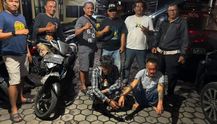 Dua Pencuri Motor Diciduk Berkat Rekam CCTV