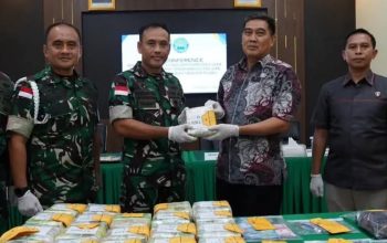 Satgas Pamtas Gagalkan 21,4 Kg Sabu Malaysia, Pelaku Diserahkan ke BNNP