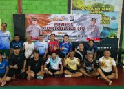 Turnamen bulutangkis Polsek Pelaihari.
