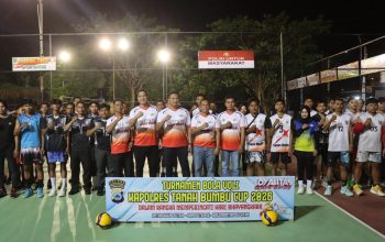 Kapolres Tanah Bumbu buka turnamen voli Kapolres Cup 2026.