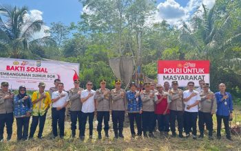 Ground breaking sumur bor Polres Tabalong.