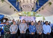 Groundbreaking sumur bor Polres Tanah Bumbu.