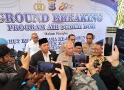 Groundbreaking sumur bor Polda Kalsel di Astambul.