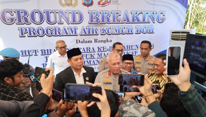 Polda Kalsel Groundbreaking 11 Sumur Bor, Kapolda: Bantu Warga Sulit Air