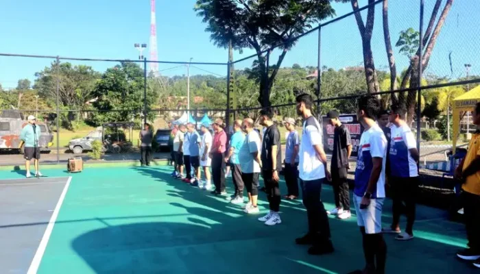 Polres Tanah Bumbu Gelar Turnamen Tenis, Diikuti 45 Pemain