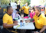 Kapolres Tanah Laut tinjau UMKM di Car Free Day.