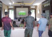 Nobar Piala Dunia Kodim 1022 Tanah Bumbu