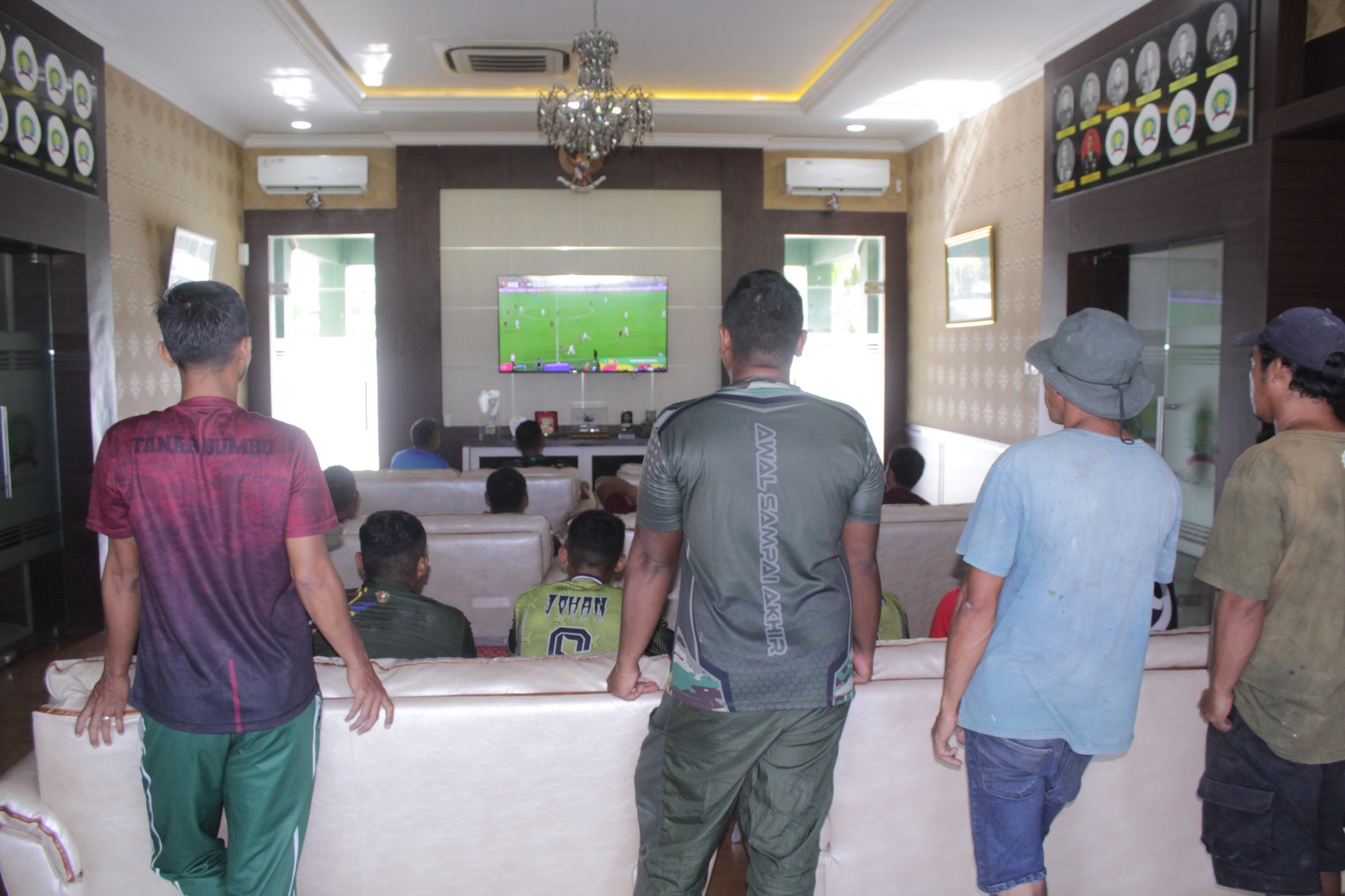 Nobar Piala Dunia Kodim 1022 Tanah Bumbu