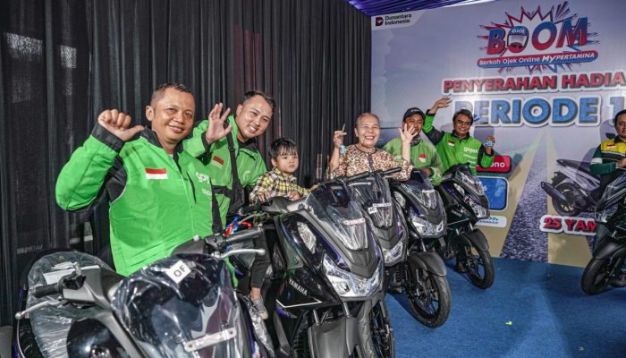 25 Motor Yamaha Lexi Dibagikan ke Mitra Ojol Lewat Program BOOM MyPertamina