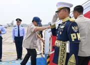 Presiden Prabowo Subianto bertolak ke Jawa Timur.