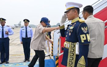 Presiden Prabowo Subianto bertolak ke Jawa Timur.