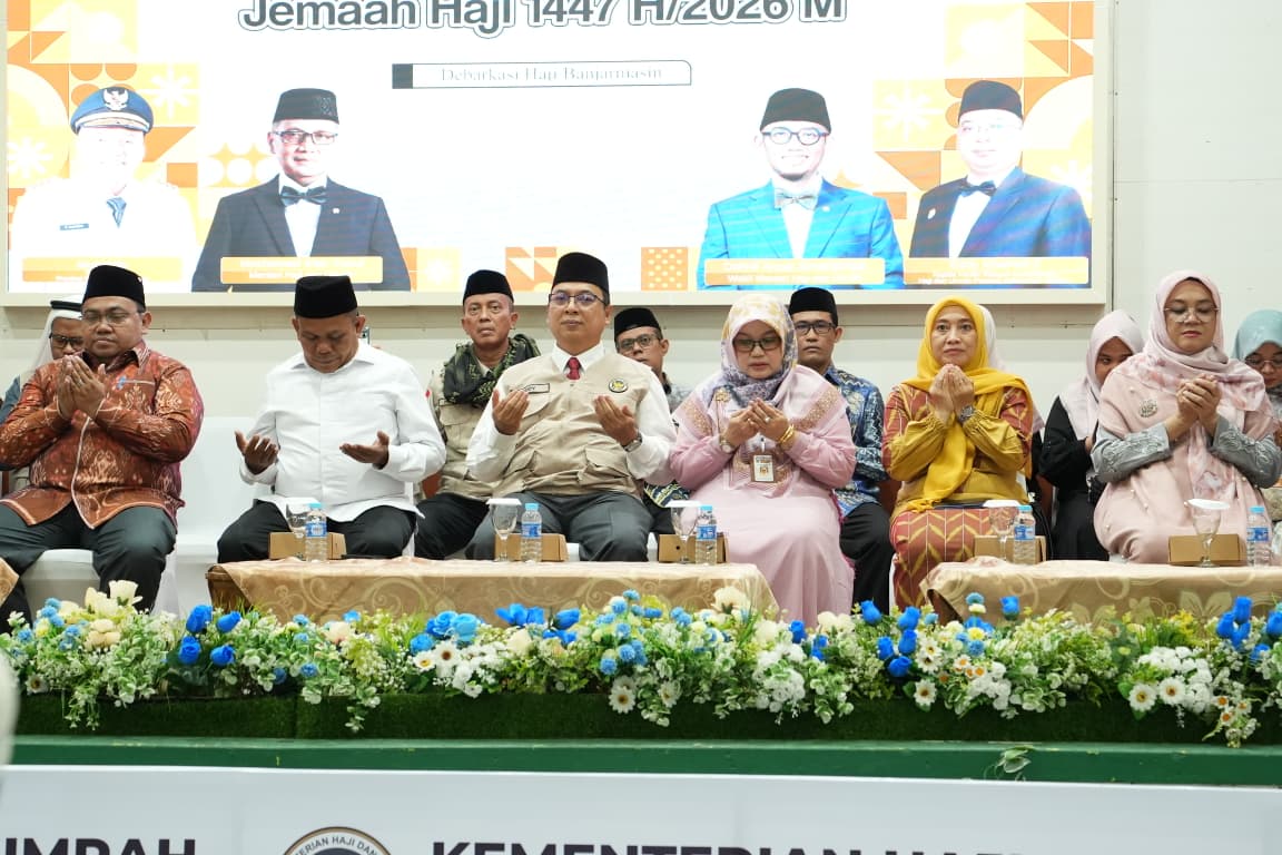 Pemkab Tanah Bumbu sambut jamaah haji.