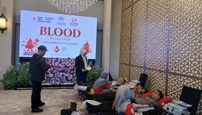 Donor Darah di Hotel Lotusa Batulicin Lampaui Target, 180 Kantong Terkumpul