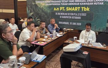 Rapat penataan batas lahan PT SMART Tbk di Banjarbaru.