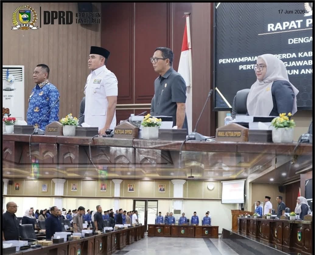 Paripurna DPRD Tala bahas LKPJ APBD 2025.