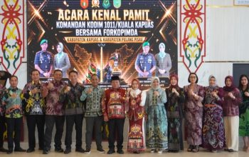 Wabup Pulang Pisau Hadiri Serah Terima Dandim 1011/Kuala Kapuas