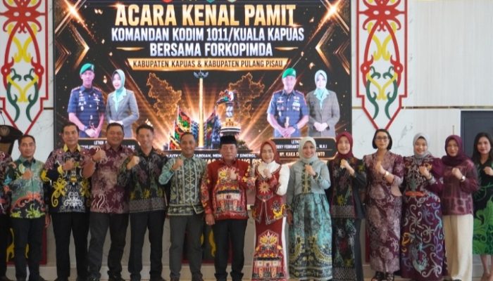 Wabup Pulang Pisau Hadiri Serah Terima Dandim 1011/Kuala Kapuas