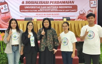 HWPL dan IPYG Kumpulkan 117 Kantong Darah dari Donor di Medan dan Jakarta