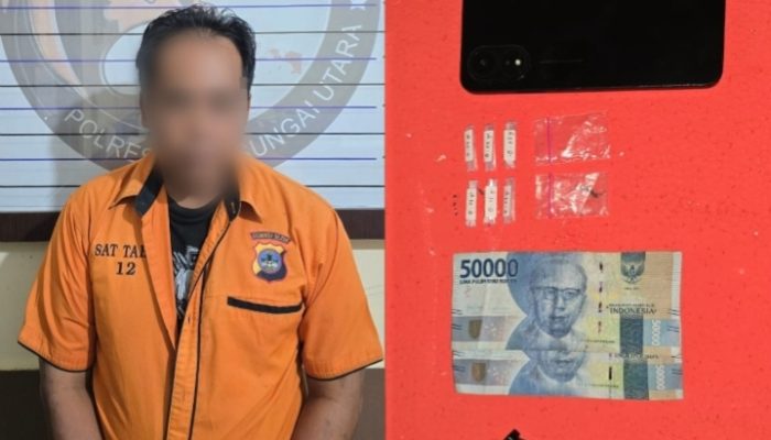 Kembali Berulah, Residivis di Sungai Pandan Ditangkap Bawa 6 Paket Sabu