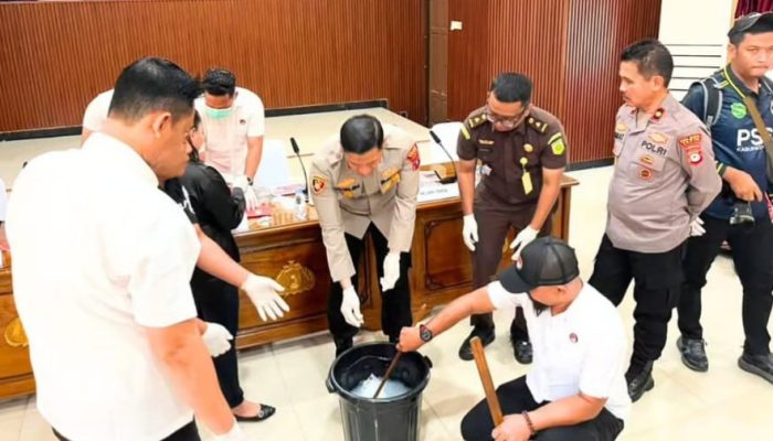 Polres Tapin Musnahkan Sabu, Kejari Sebut Ini Wujud Nyata Lindungi Masyarakat