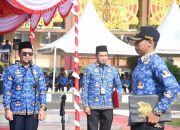Bupati Pulang Pisau Ahmad Rifa'i memimpin upacara bendera peringatan Hari Lahir Pancasila.