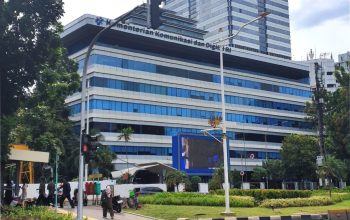 Gedung Kementerian Komdigi Jakarta.