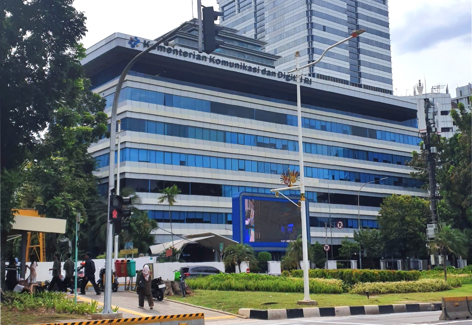 Gedung Kementerian Komdigi Jakarta.