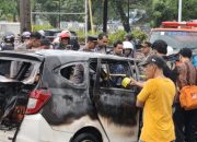 Kapolres Tala di lokasi mobil kobong SPBU Pelaihari