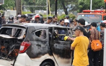 Kapolres Tala di lokasi mobil kobong SPBU Pelaihari