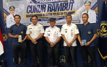 Pembukaan pelatihan barber bagi warga binaan Rutan Kelas IIB Pelaihari yang digelar Pemkab Tanah Laut.