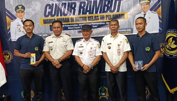 Usai Bebas, 30 Warga Binaan Rutan Pelaihari Dibekali Keterampilan Barber