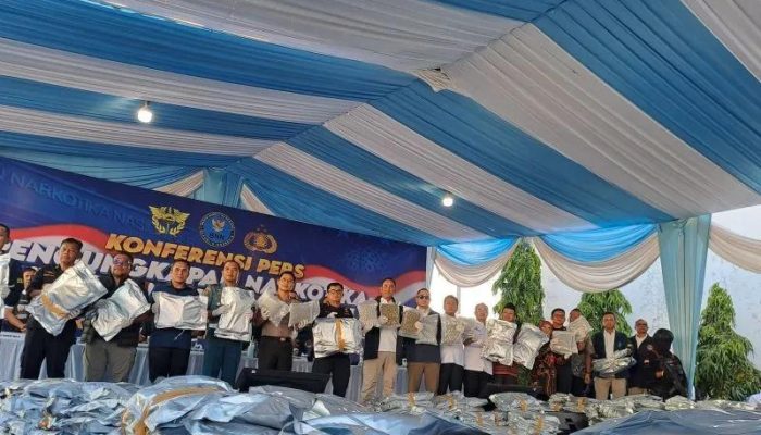 BNN Sita 3,37 Ton Ganja Asal Thailand, 12 Tersangka Diamankan