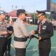 Kapolres Balangan Pimpin Upacara Purna Bhakti Tiga Personel