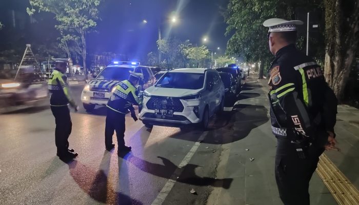Patroli Dini Hari, Satlantas Polresta Banjarmasin Tilang 35 Pelanggar