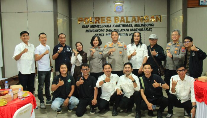 Kapolres Balangan Perkuat Kemitraan dengan Insan Pers