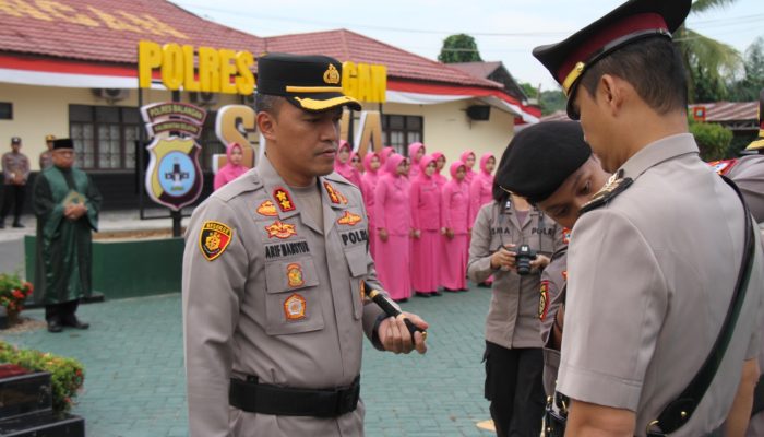 Polres Balangan Gelar Sertijab Kabag SDM