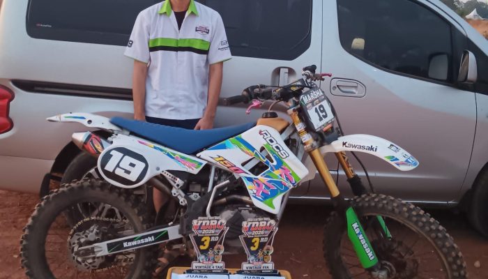 Marsha Perdana Borong Double Podium di Vintage Dirt Bike Race Competition 2026 Bekasi