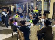 Sejumlah pelajar menjalani pemeriksaan dan pembinaan di Polsek Dlingo terkait aksi berkendara berbahaya yang viral di Bantul.