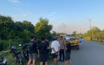 Polres Tabalong Bubarkan Balap Liar, Dua Sepeda Motor Diamankan