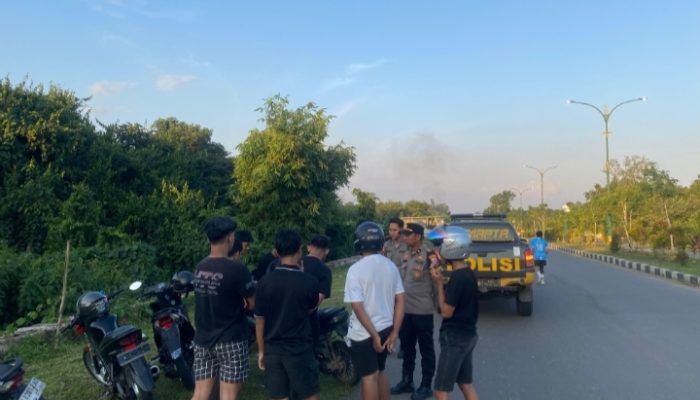 Polres Tabalong Bubarkan Balap Liar, Dua Sepeda Motor Diamankan