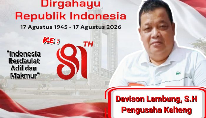 Rayakan Kemerdekaan RI, Pengusaha Asal Kalteng Ajak Kaum Muda Tingkatkan Semangat Nasionalisme
